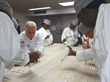 Rod's pastry chef Keith Settembrino provides hands-on lessons of pastry piping to culinary students