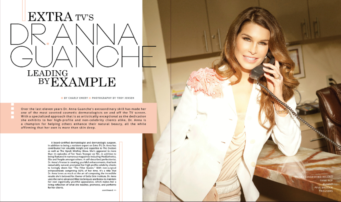 Westlake Magazine Dr. Anna Guanche beauty expert Inside article