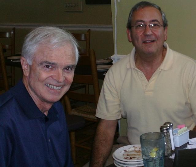 Richard pictured here with Rich Clifford (left) 3 time NASA Shuttle Astronaut and a Person with Parkinson's. Clifford is the subject of the documentary "The Astronaut's Secret."