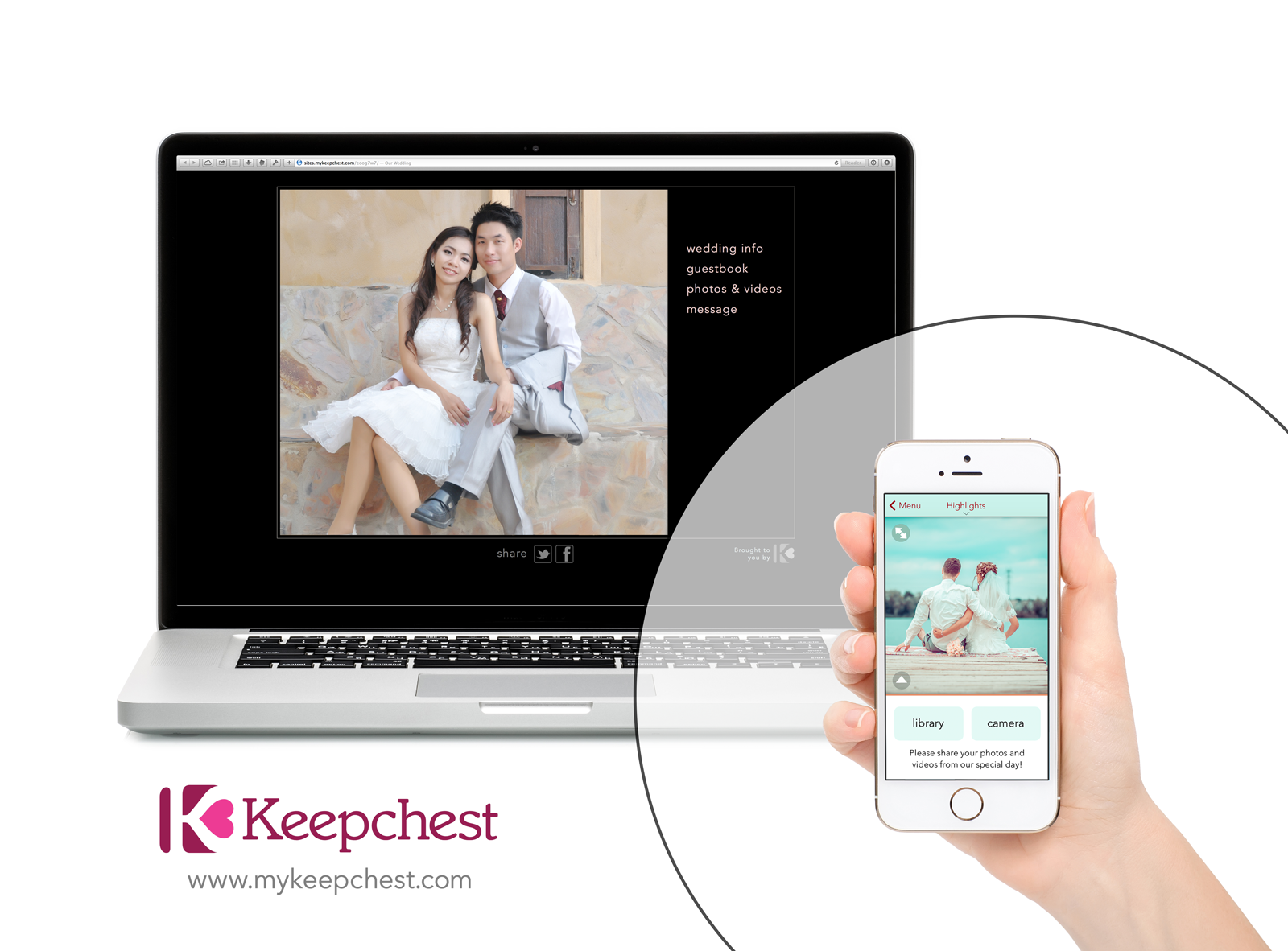 Keepchest, capturing your wedding's best moments from every angle