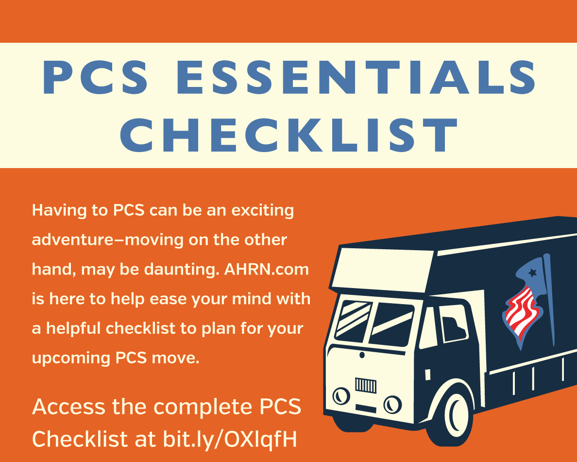 AHRN.com PCS Checklist