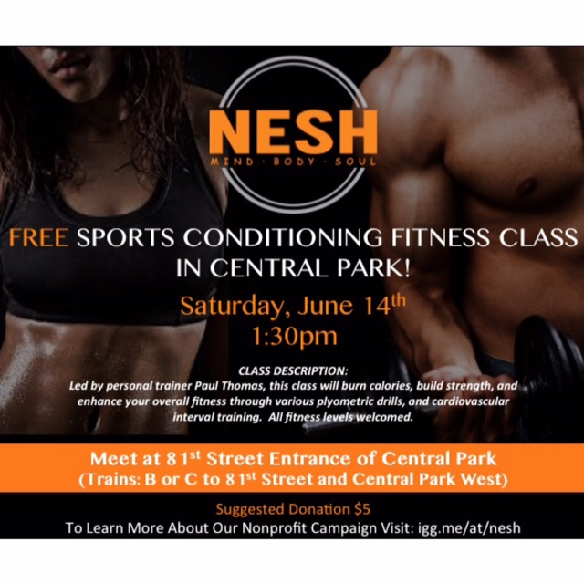 Free Sports Fitness in Central Park