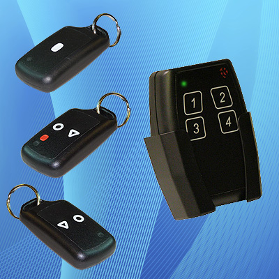 Compatible FIREFLY and HORNET handheld/key fob transmitters for the RDF1