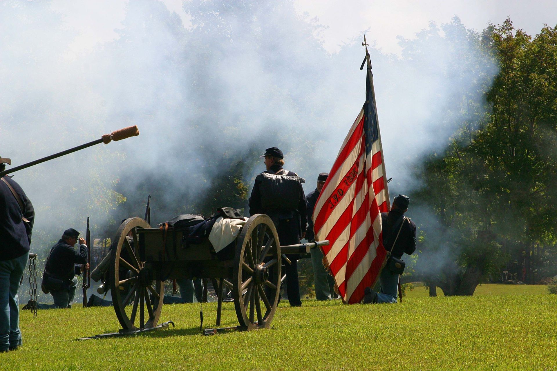 Photo Courtesy of the West Virginia Department of Commerce.   A Civil War encampment and battle reenactment will be part of the West Virginia Day celebration on Blennerhassett Island State Park June 2