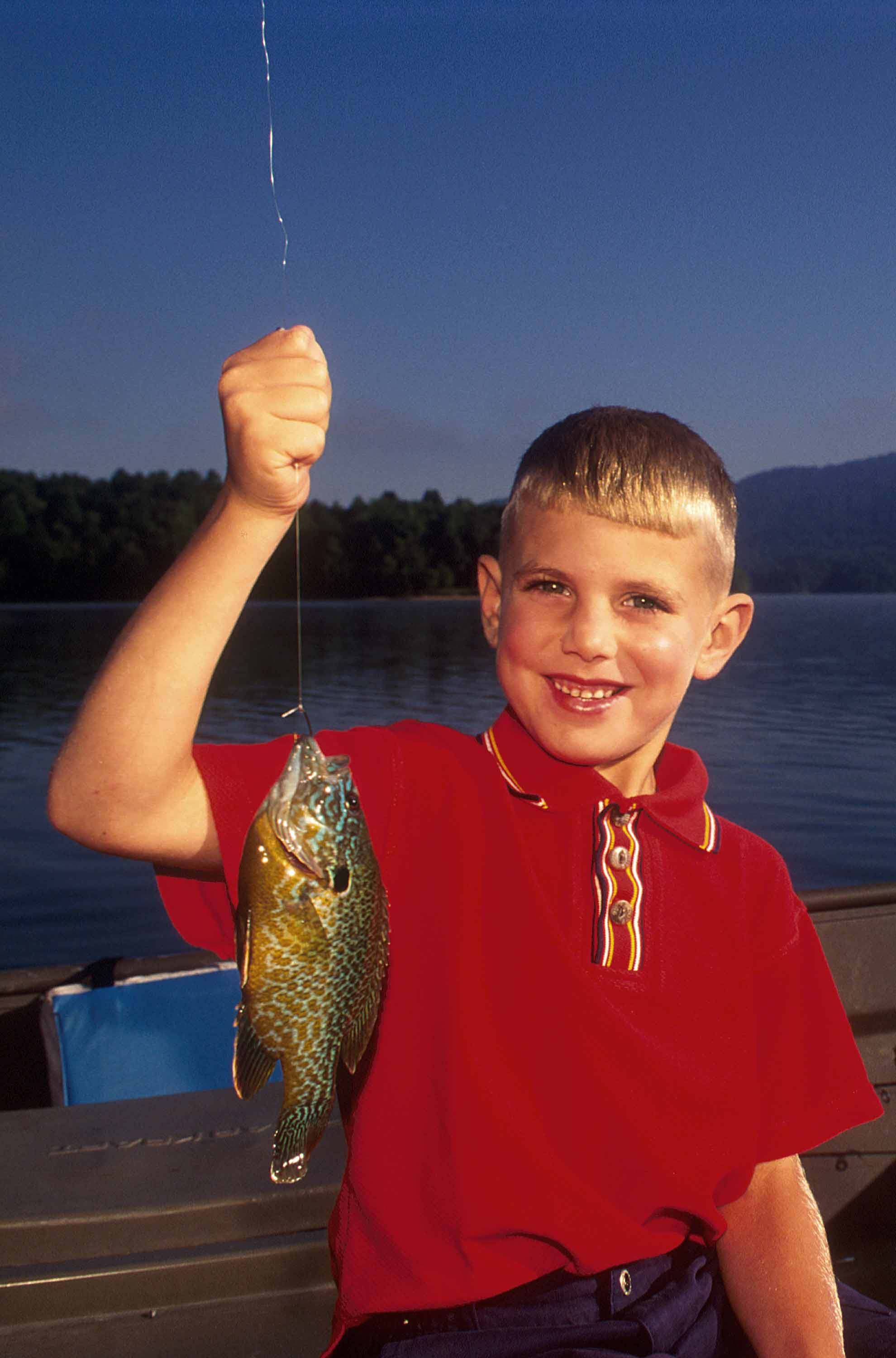 Photo Courtesy of the West Virginia Department of Commerce.   Adults and children are encouraged to try fishing during West Virginia’s Free Fishing Days June 7 and 8, when they can fish without a lice