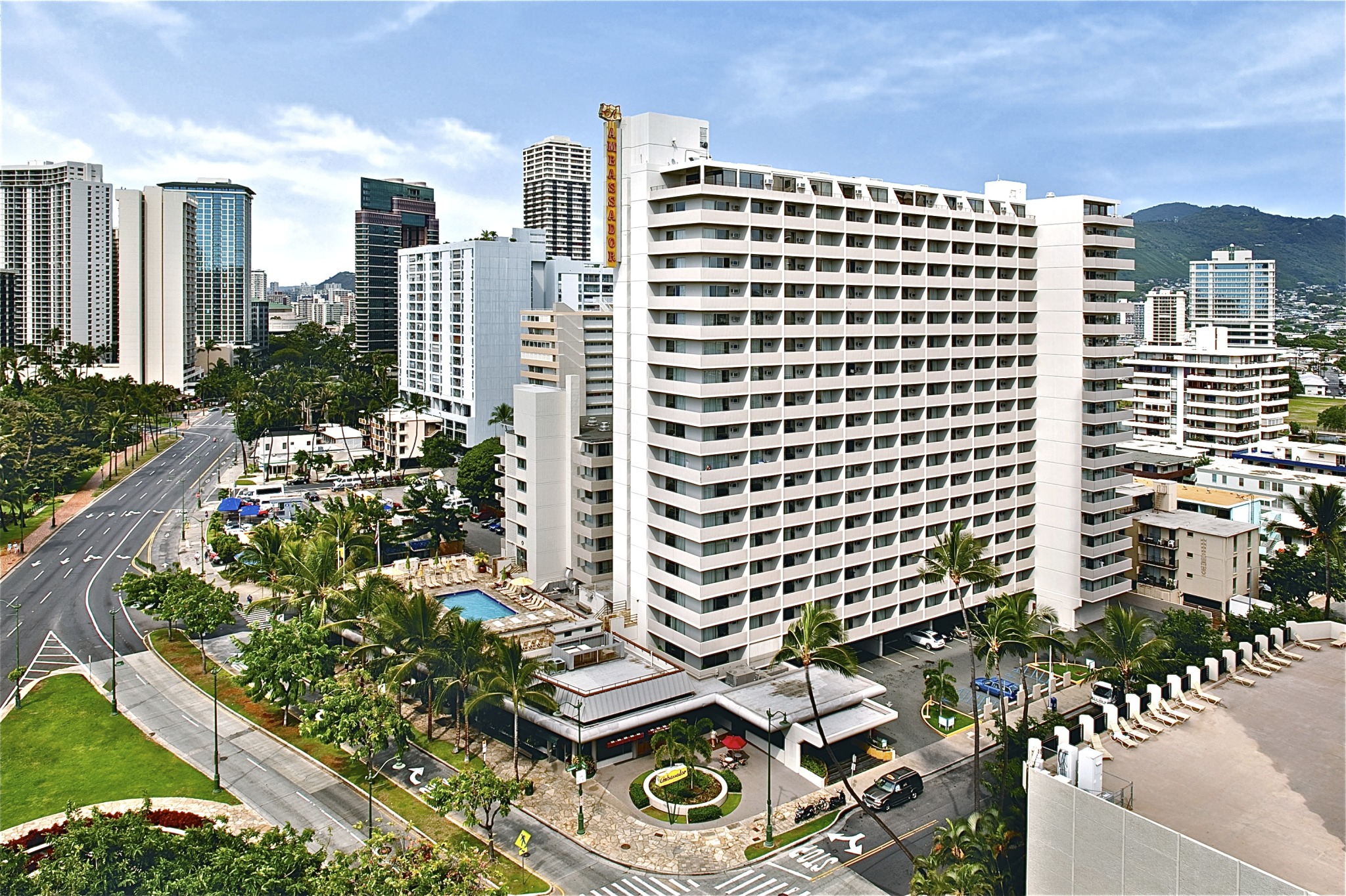 Ambassador Hotel Waikiki - An Oahu Hotel is conveniently located just a short walk from the beautiful Waikiki Beach.