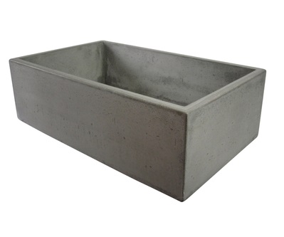 Alfi ABC3219-CO Single Bowl Concrete Cement Farm Apron Sink