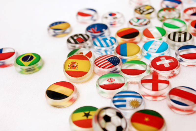 National flag candies of 32 tournament teams