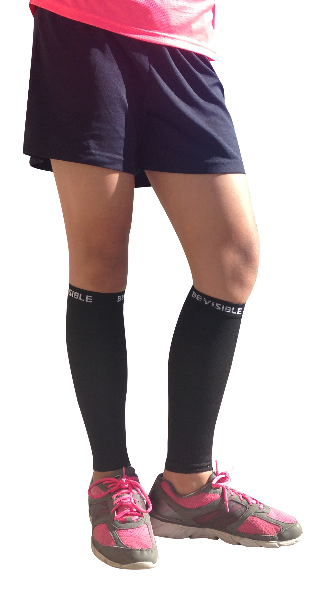 BeVisible Sports Calf Compression Sleeves