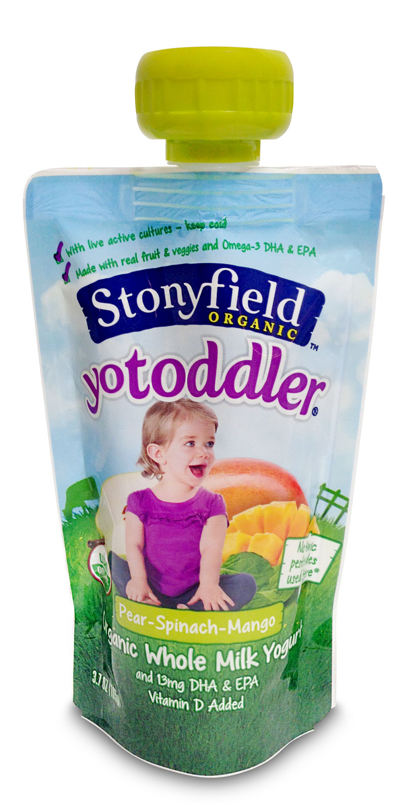 New yogurt pouch packaging films produced by Clear Lam Packaging for Stonyfield offer lightweight and durable packaging solution for grab-and-go convenience.