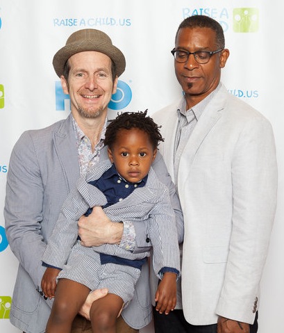 Tony Award winning actor Denis O’Hare and his husband Hugo Redwood were honored.