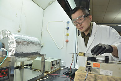 Yong Zhao, Ph.D., SDSM&T research scientist, is on the Nanofiber Separations team. The startup company founded by Todd Menkhaus, Ph.D., and Hao Fong, Ph.D., has been awarded nearly $710,000.