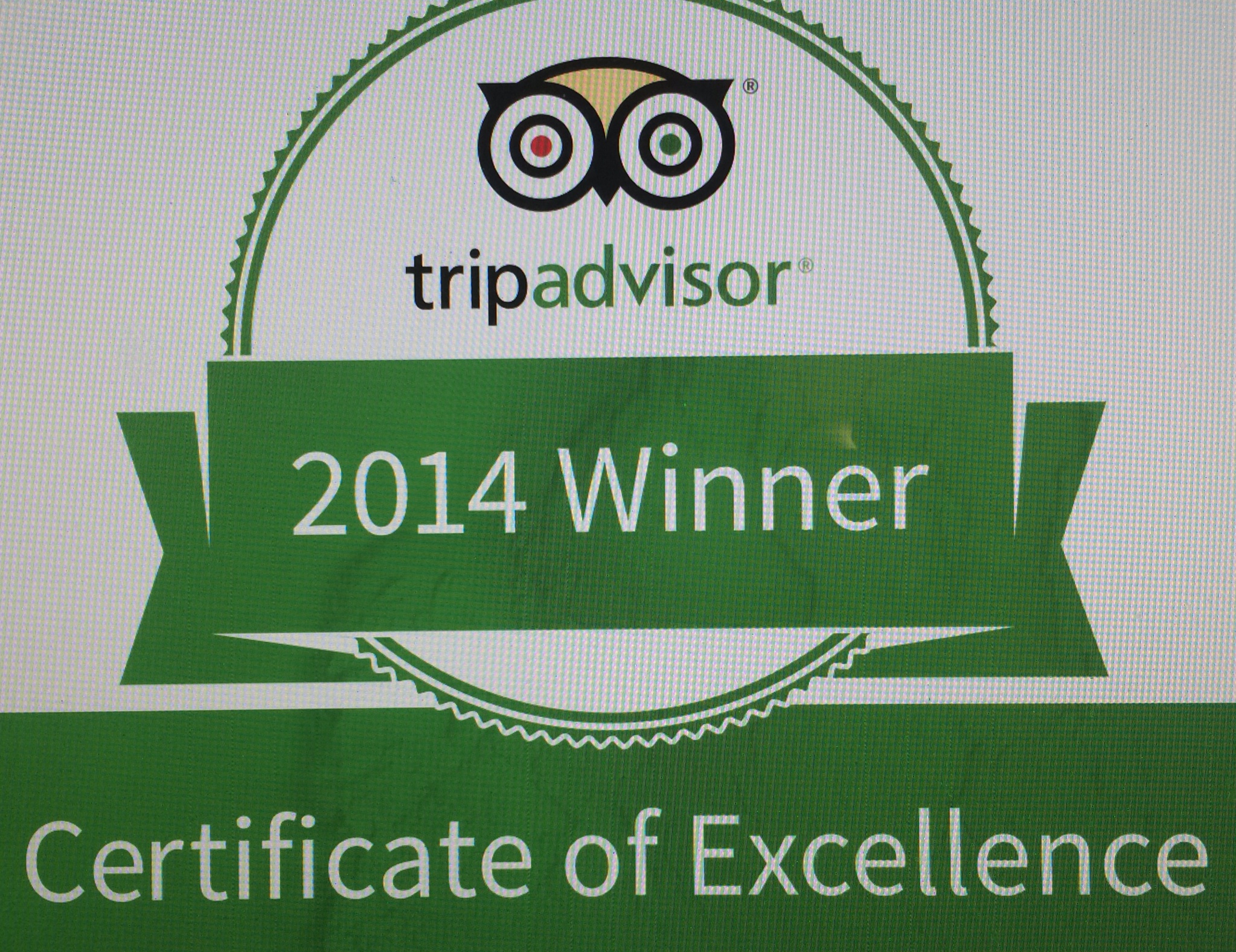 Trip Advisor 2014 Certificate of Excellence, Ground Zero Museum Workshop