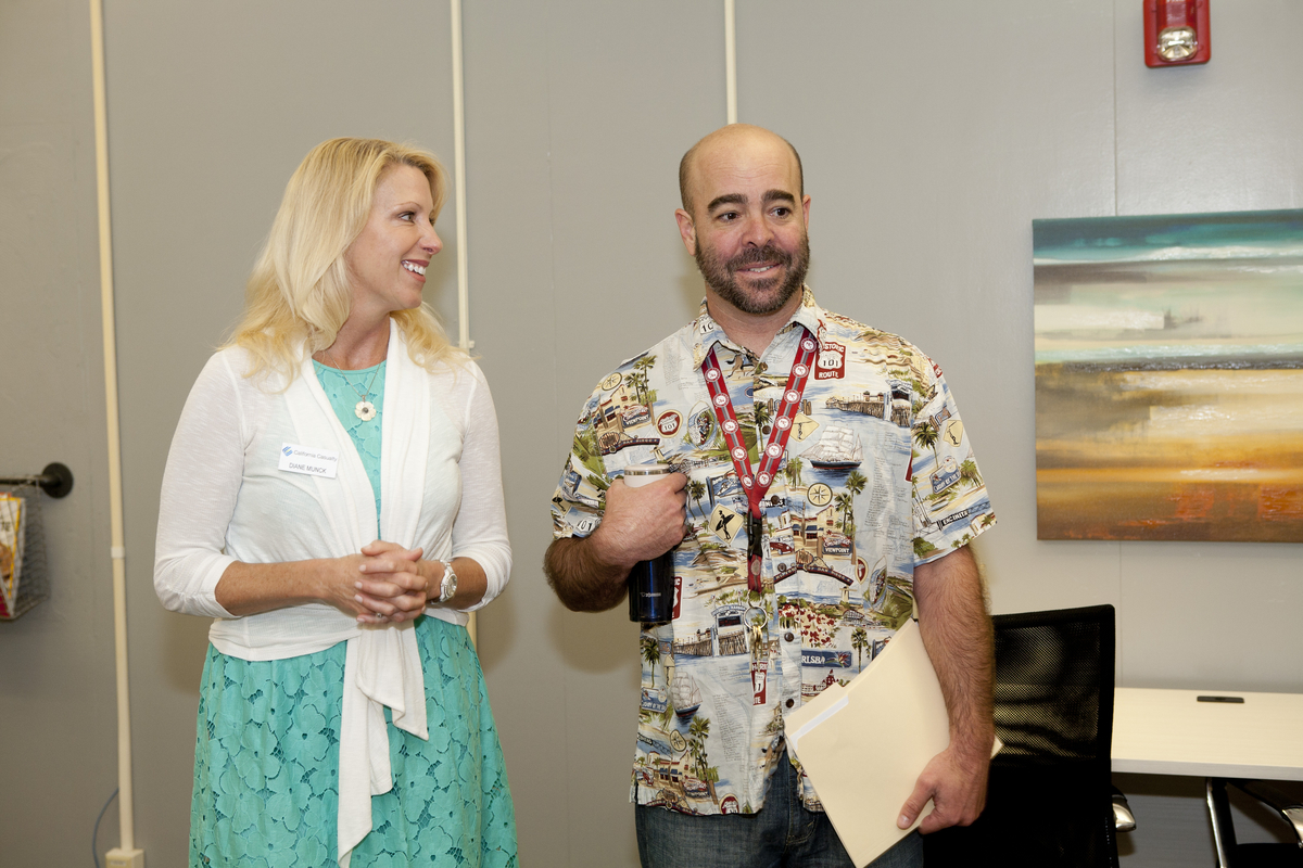 School Lounge Makeover Winner Brady Michel marvels at his school's renovated lounge.