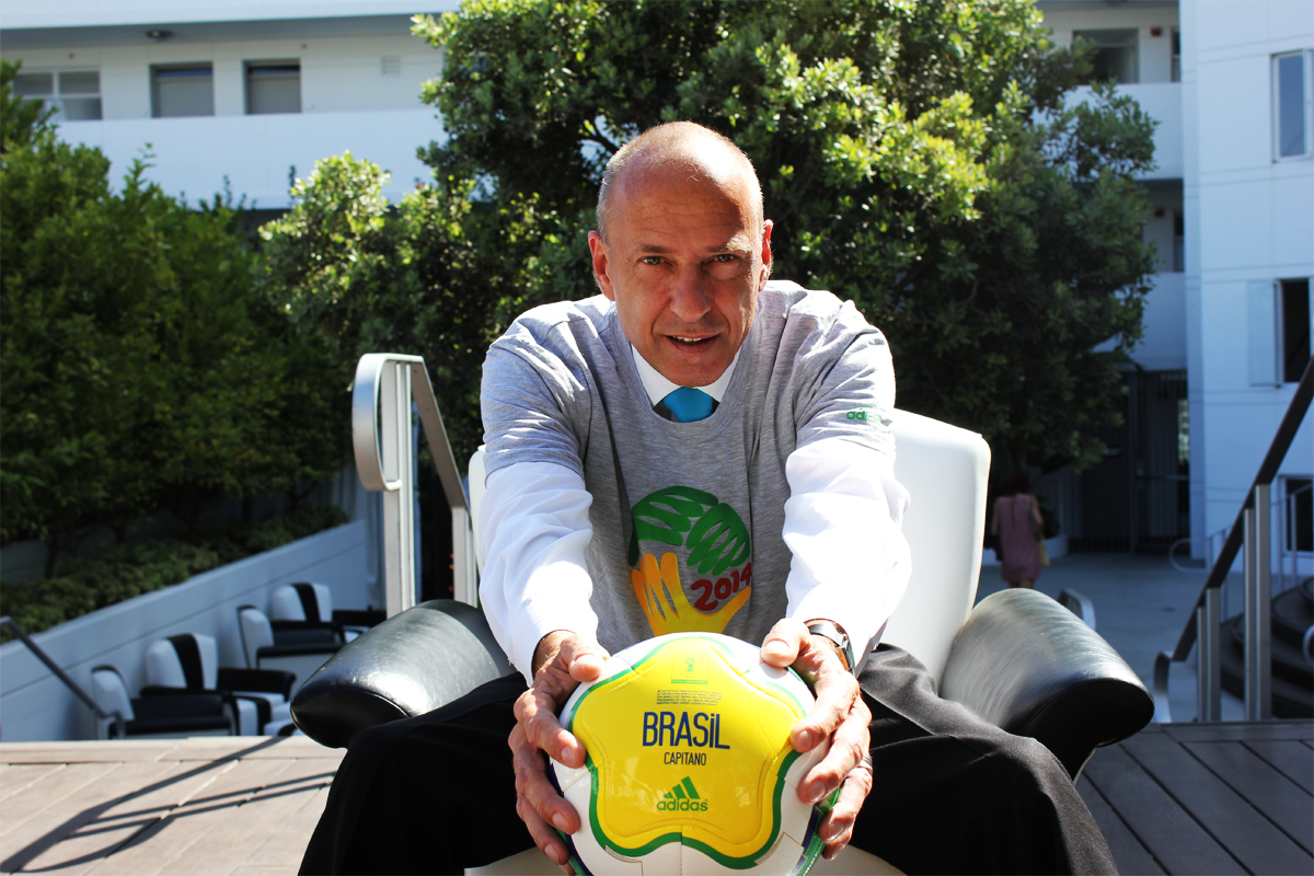 Hotel Shangri-la's Managing Director Henri Birmele is ready for the World Cup Soccer Knockout Rounds