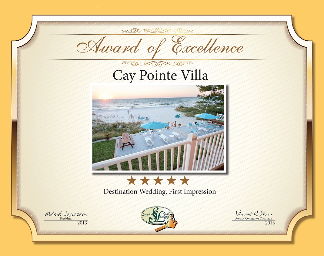 Cay Pointe Villa - Award of Excellence