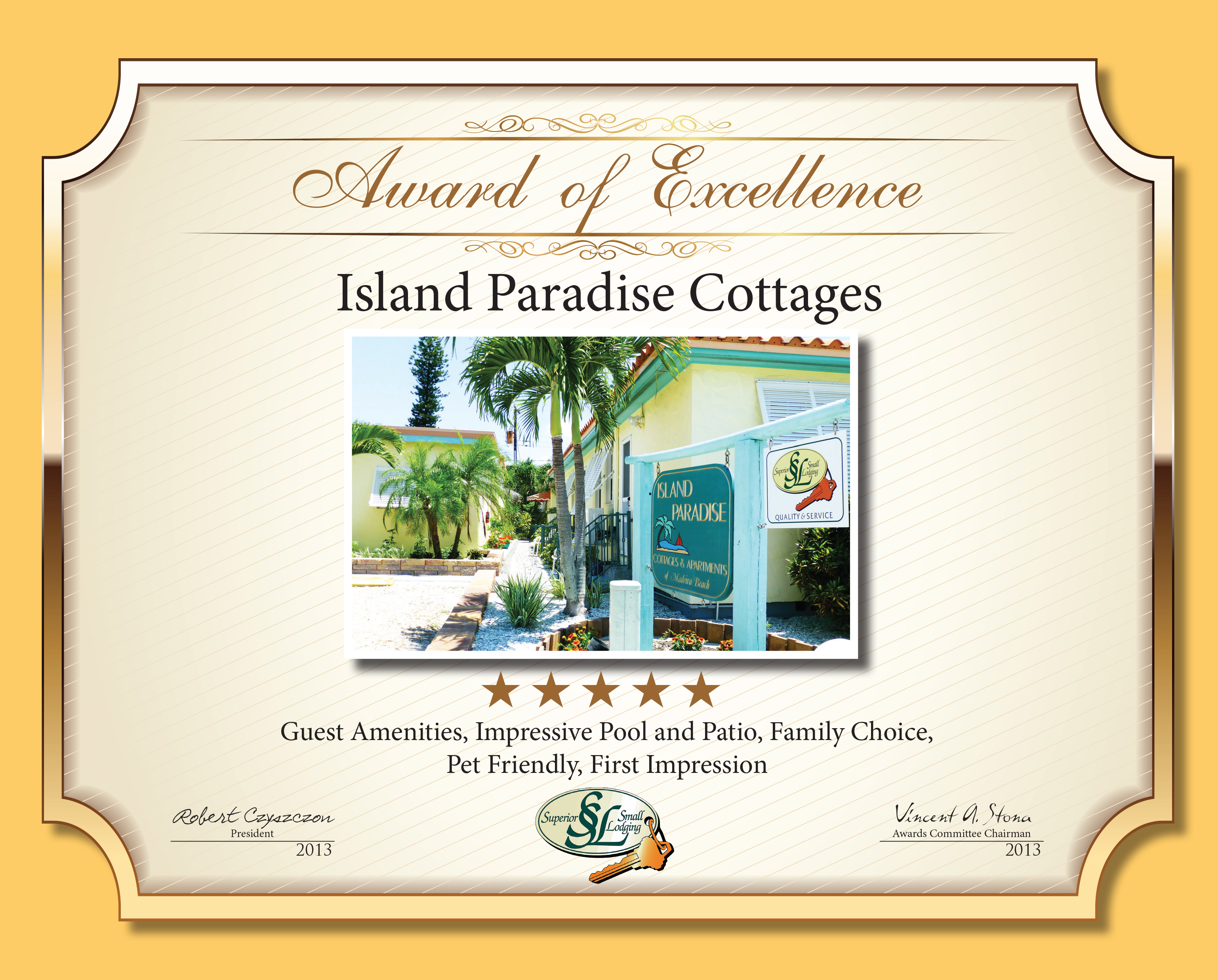 Island Paradise - Award of Excellence