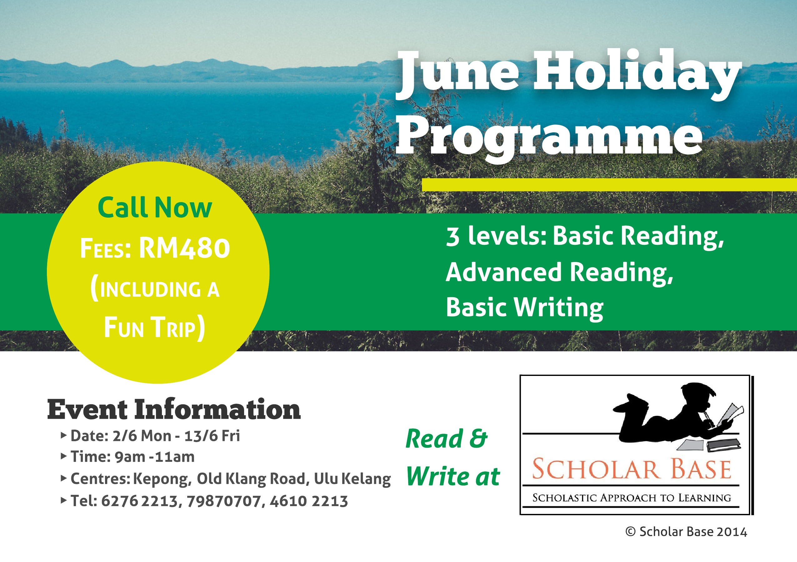 Scholar Base's Holistic Programme Includes Reading and Writing Courses, as Well as Excursions