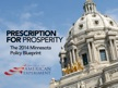 Prescription for Prosperity - The Policy Blueprint for Minnesota