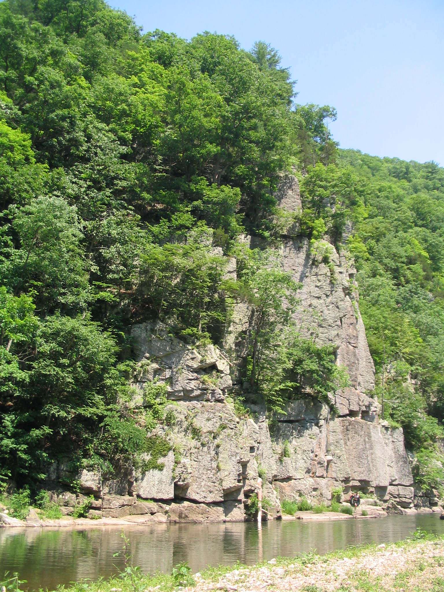 Beautiful views of rock formations along the South Branch of the Potomac River.