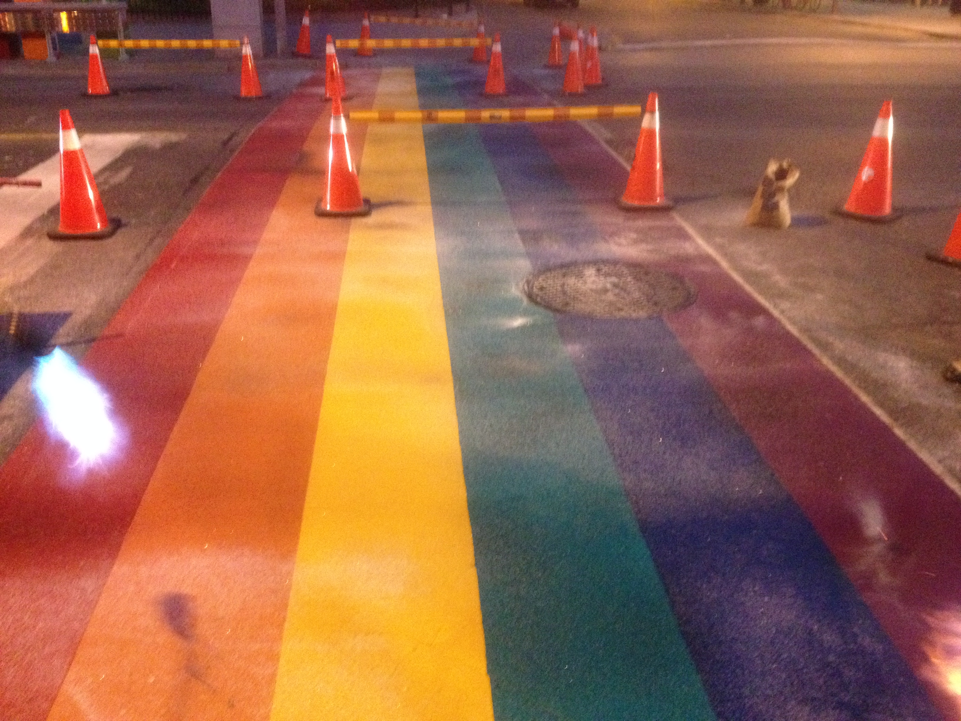 Rainbow Crosswalks installed in Toronto in time for WorldPride 2014