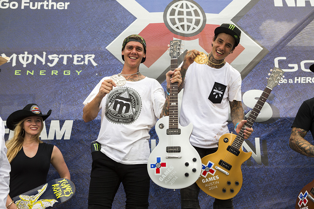 Monster Energy's Kyle Baldock and Ben Wallace Take Gold and Silver BMX Dirt - X Games Austin 2014