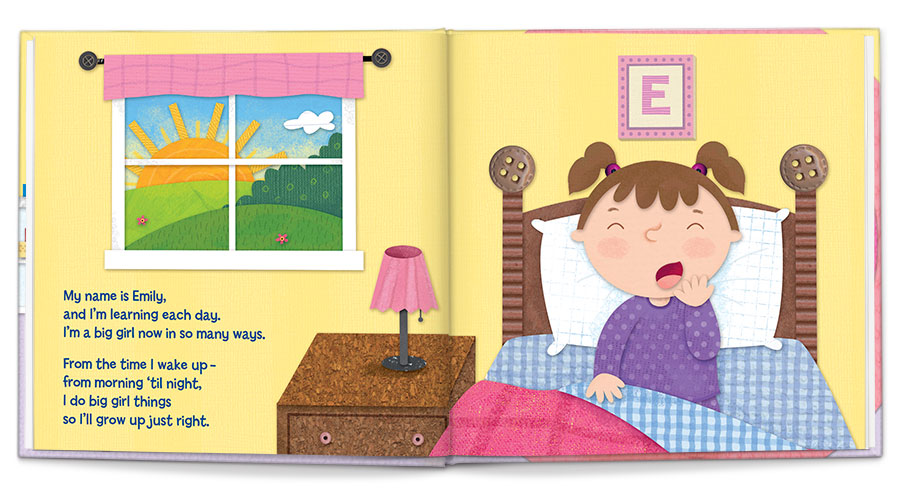 I See Me!'s "I’m a Big Girl Now!" and "I’m a Big Boy Now!" feature optimistic, playful and encouraging illustrations by award-winning artist Holli Conger.