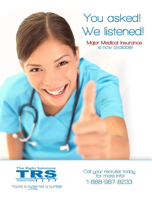 TRS Now Offering Major Medical Insurance