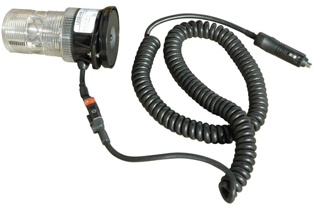 360° Beacon with a 100 lb. grip magnetic base powered by a 16' cord and cigarette plug