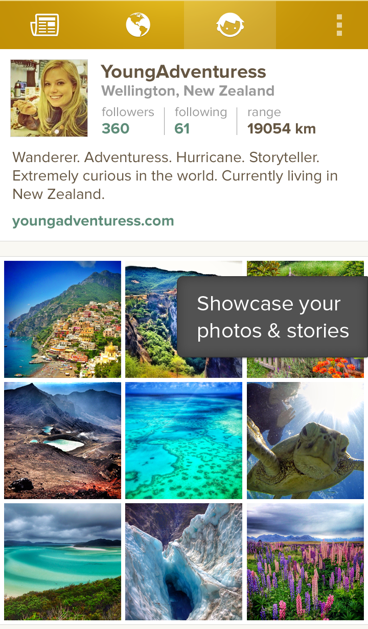 Showcase your travel and discovery photos and stories