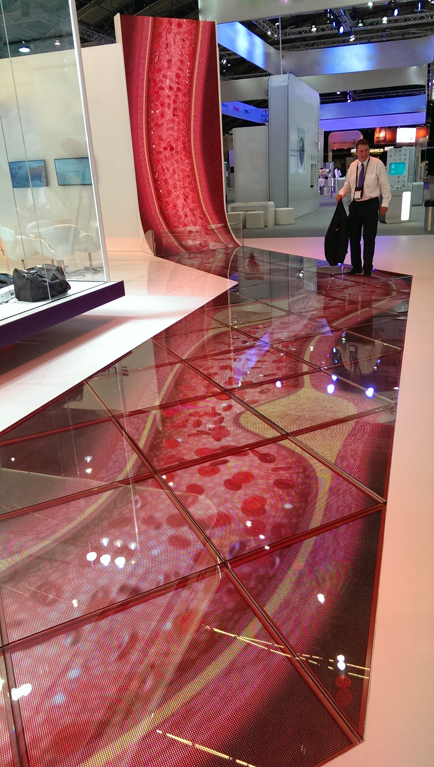 Custom Interactive Display using a 20m 3.9mm LED Floor/Wall