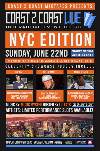 Coast 2 Coast LIVE Comes To New York City June 22, 2014