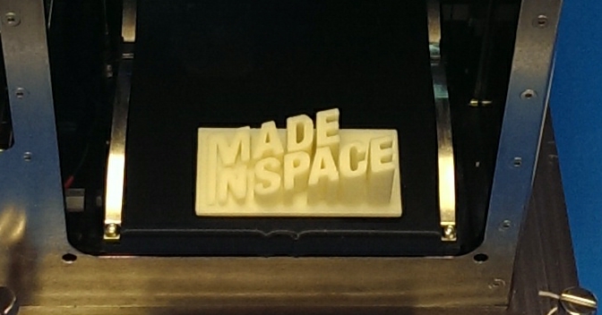The Made In Space 3D printer will use thermoplastics to create parts and tools as a test demonstration.