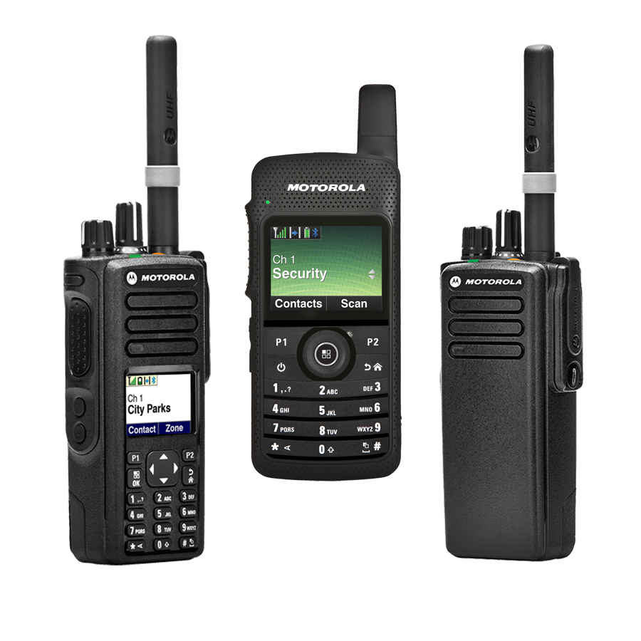 The 7000 Series of two-way radios from Motorola Solutions includes the XPR7550, the SL7550 and the XPR7350.