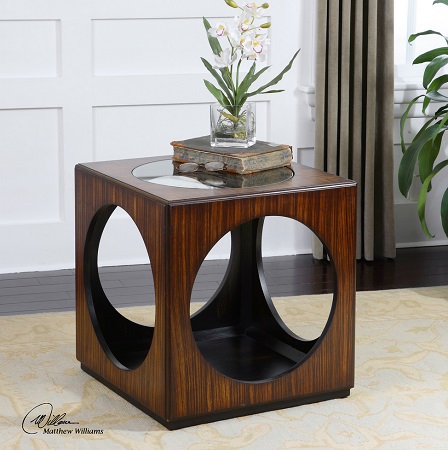 Tura Cube Accent Table From Uttermost 24385