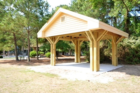 The Beach Properties Pavilion at the Jarvis Creek Fitenss Trail