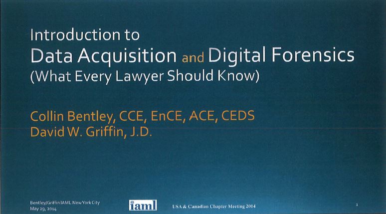 Digital Data Acquisition and Forensic for Lawyers