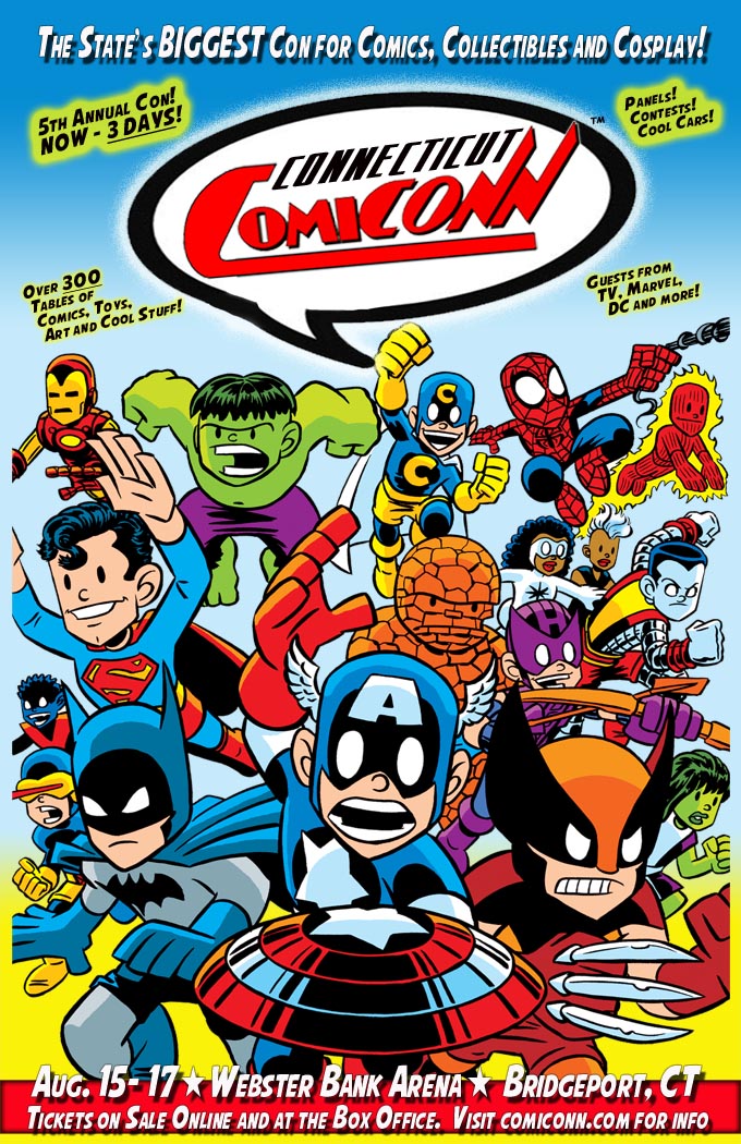 Super-heroes assemble at the Webster Bank Arena for Connecticut ComiCONN on August 15-17