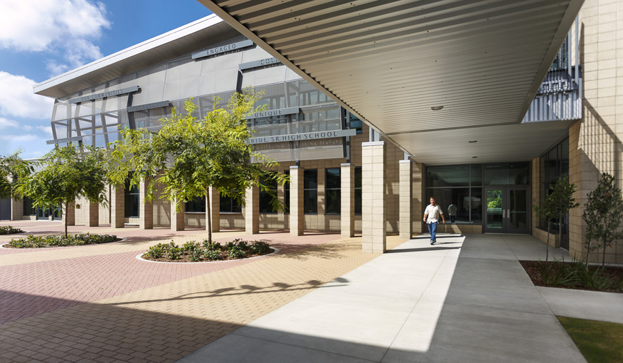 Long Beach, Calif.'s Ernest McBride High School offers Career Technical Education, with the K-12 school campus designed around three learning academies.