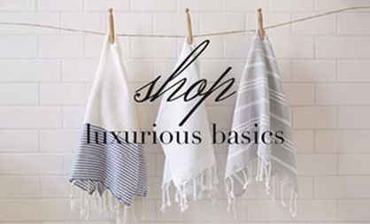 Soft and soothing organic towels and linen.