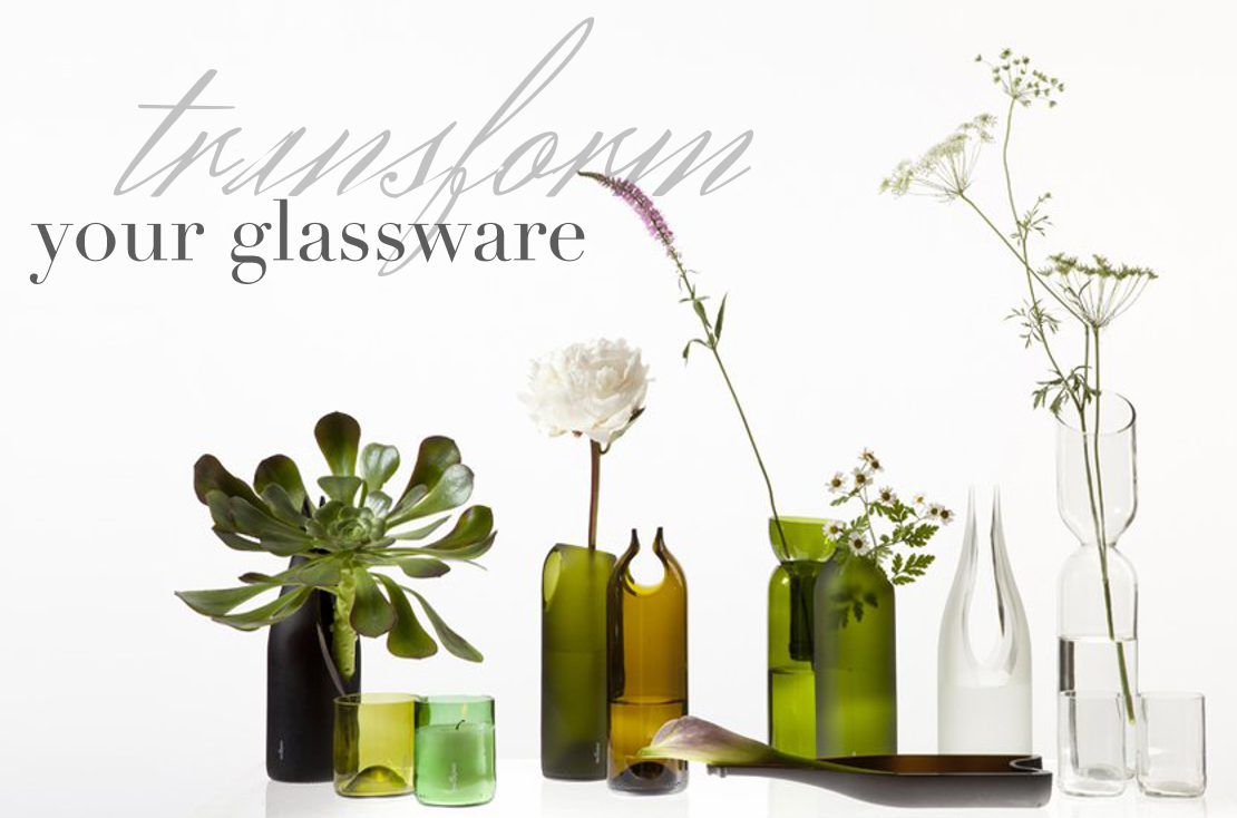 Reycled glassware for the ultimate style statement.