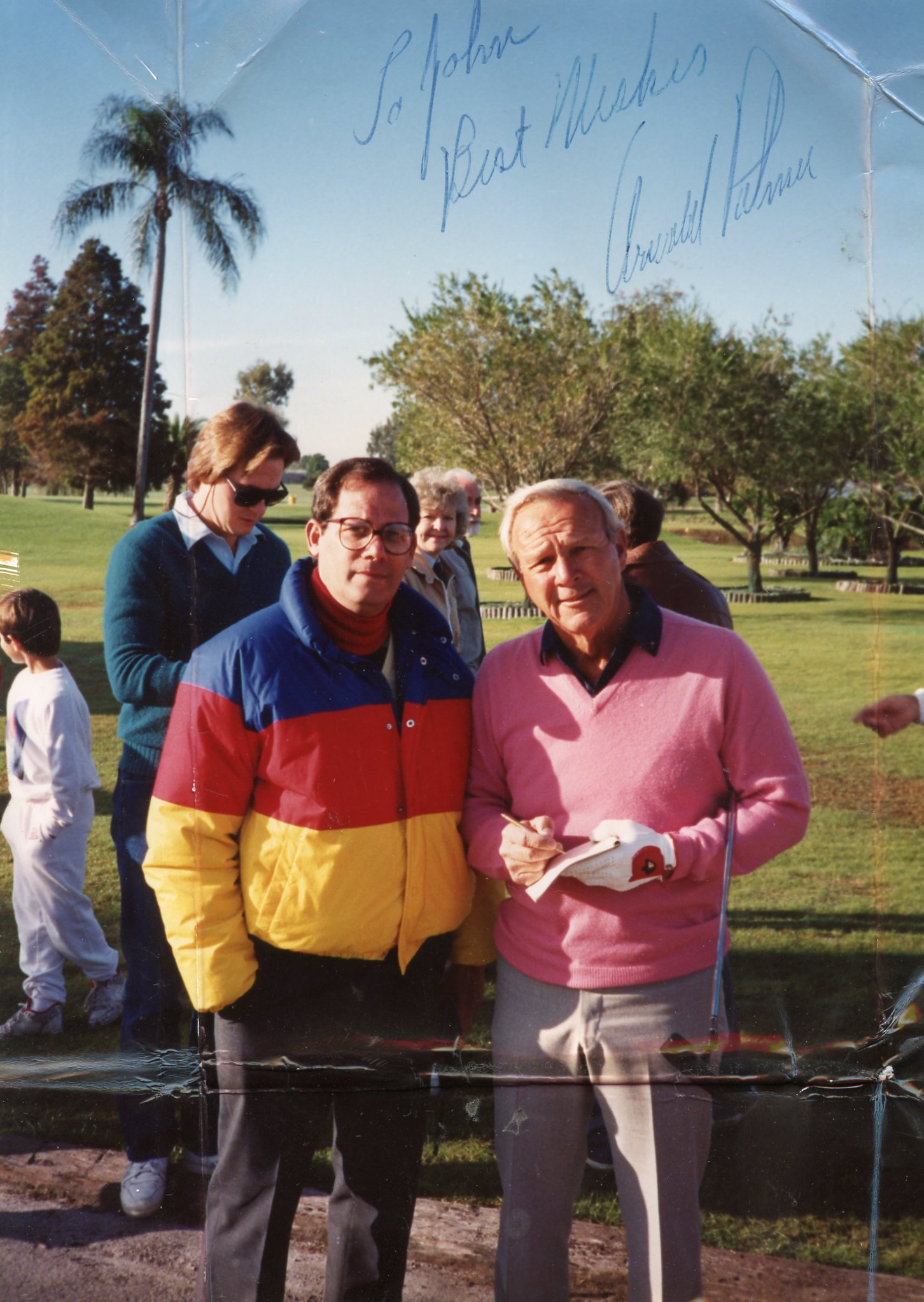 John Osterweil with Arnold Palmer.