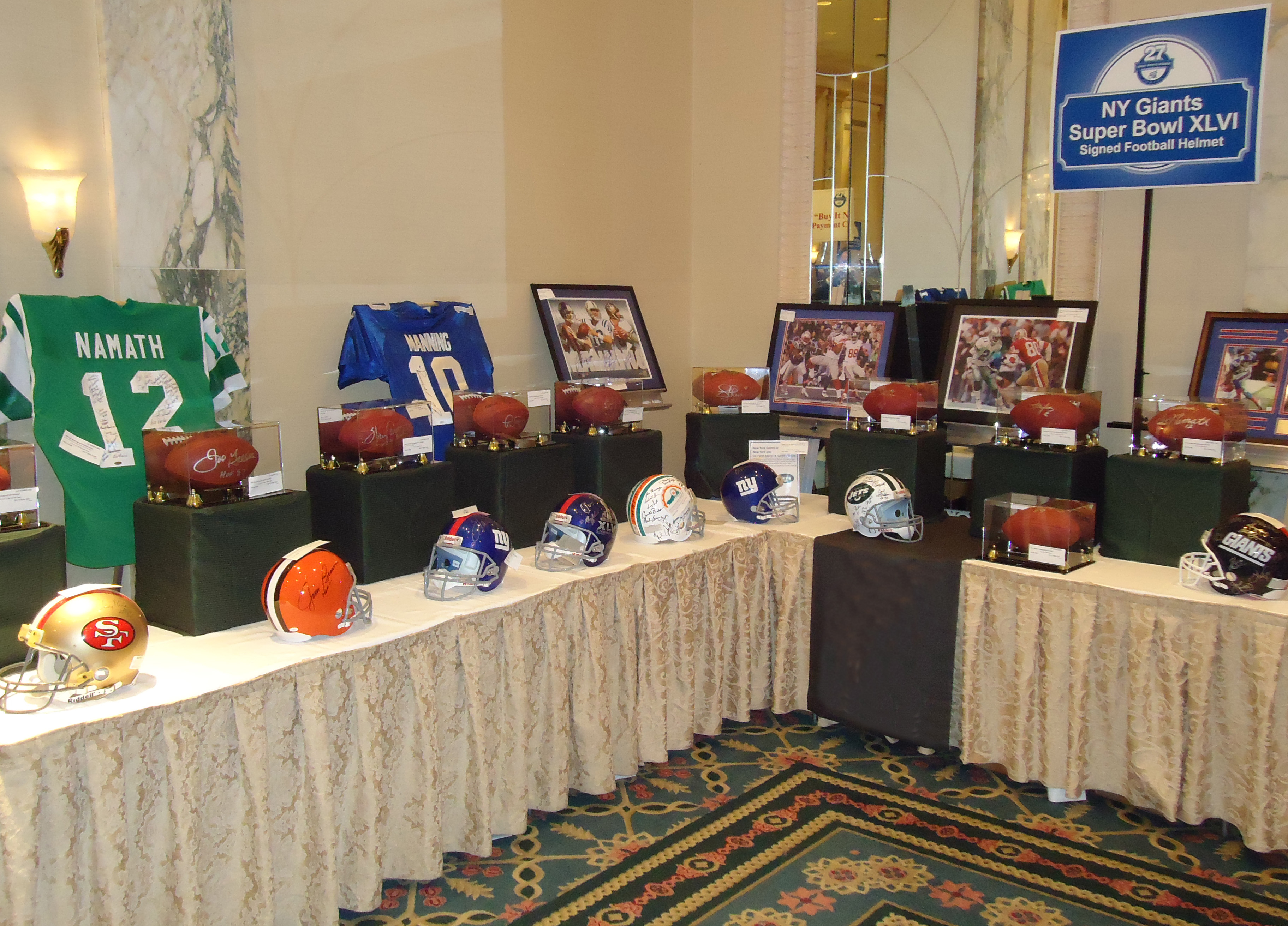 Memorabilia Magic's team work with fundraisers to identify specific pieces that would be of interest to their patrons.