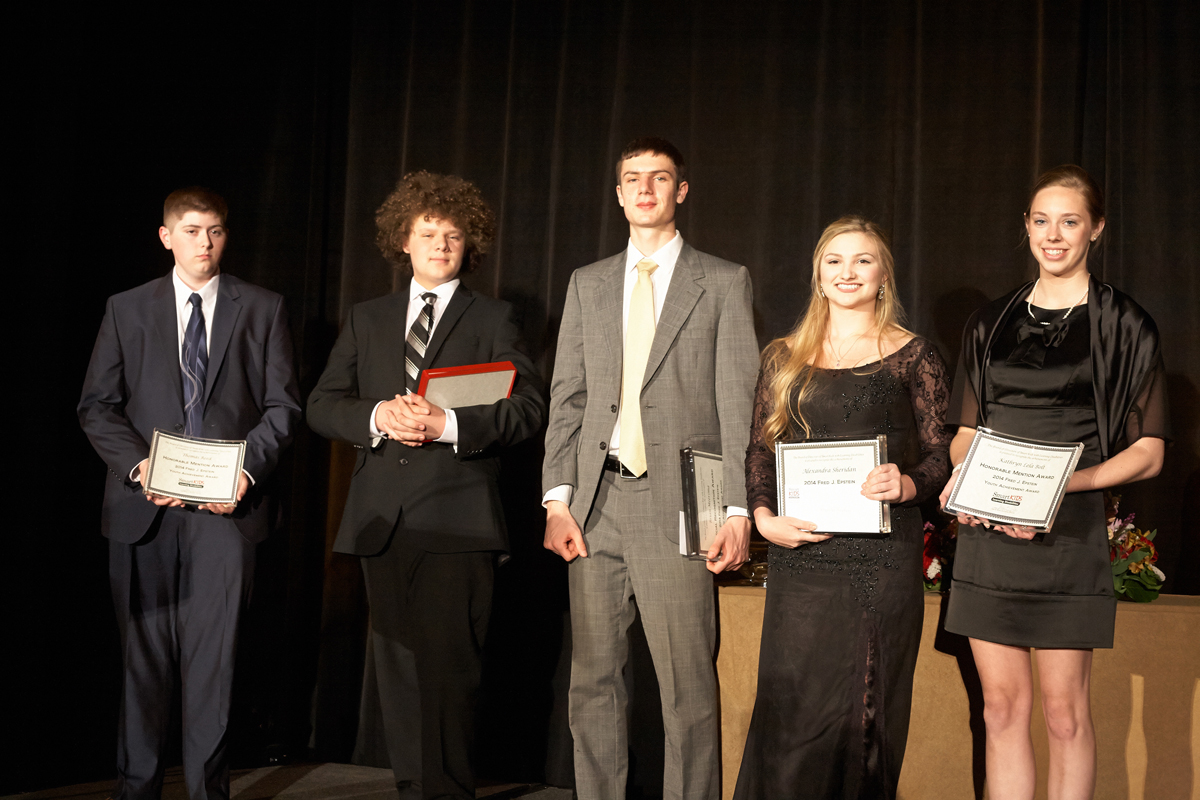 Youth Achievement Winners at The Sky's The Limit Gala