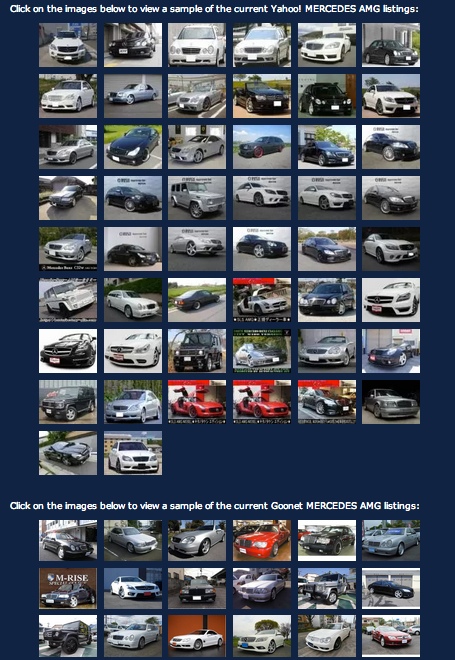 TS EXPORT® OnePage thumbnails for Mercedes AMG