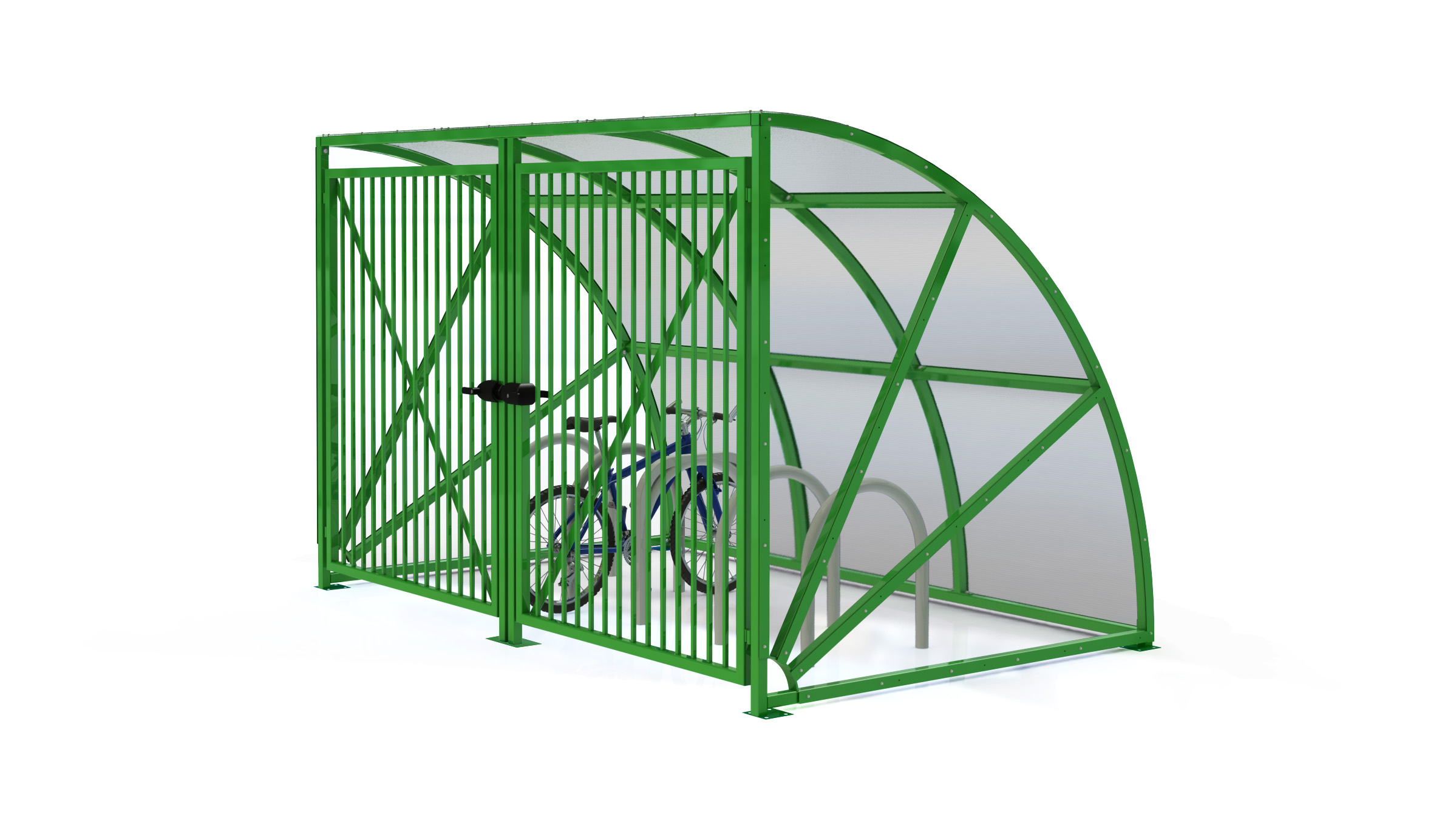 Europa Bicycle Shelter - Single with Gate