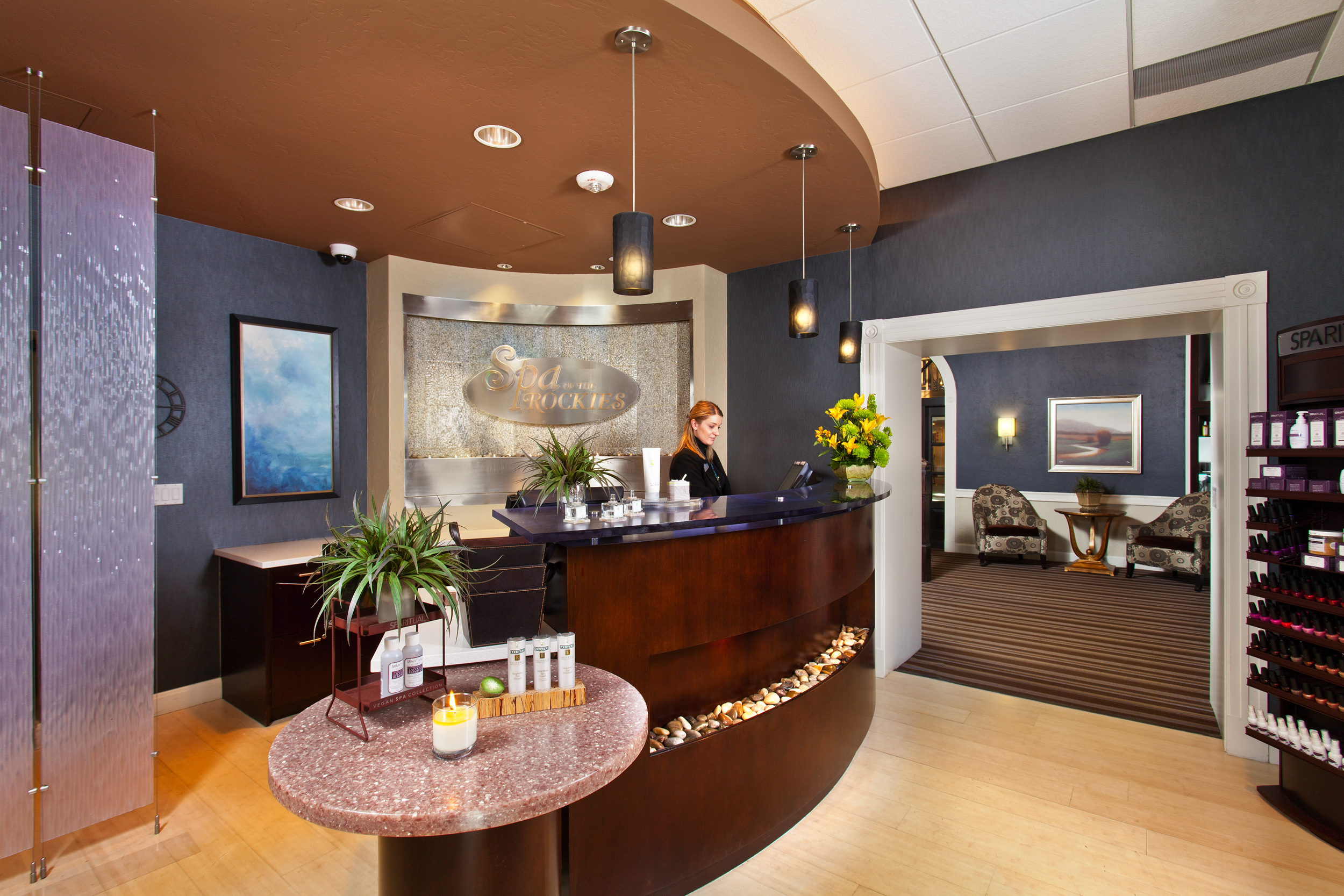 reception area at Spa of the Rockies at Glenwood Hot Springs