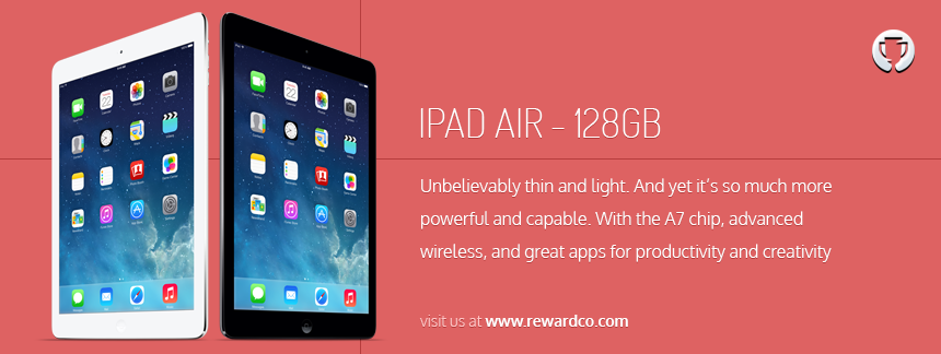 RewardCo Gift Catalog: From our 2013 gift range: Apple iPad Air