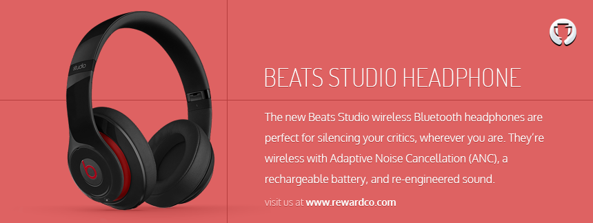 RewardCo Gift Catalog: From our 2013 gift range: Beats Studio Headphone