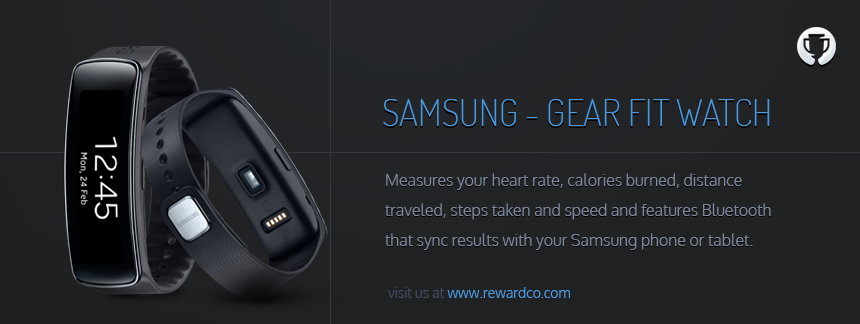 RewardCo Gift Catalog: From our 2013 gift range: Samsung Gear Fit